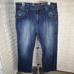 Phat Farm Vintage Men's Size 40/33 Medium Wash Straight Legs Blue Jeans